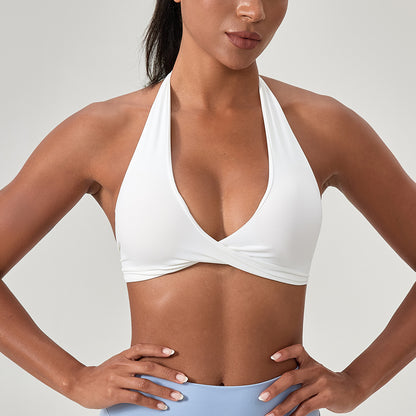 Womens Halter Neck Yoga Bra