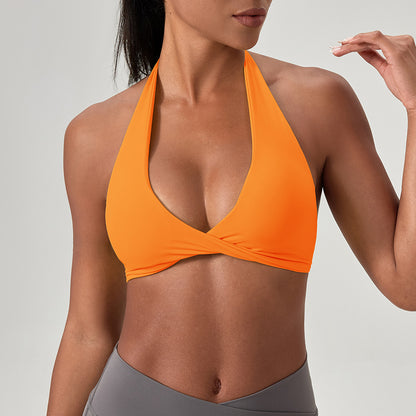 Womens Halter Neck Yoga Bra