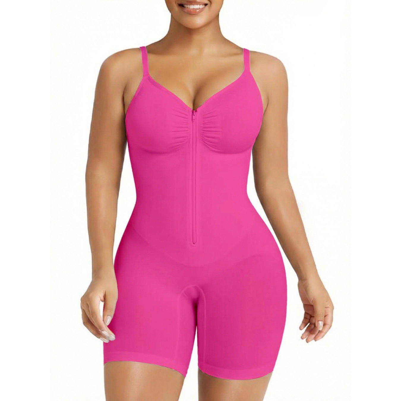 Womens High Elastic Waist Slimming Bodysuit