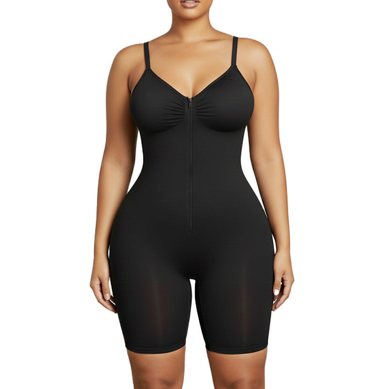 Womens High Elastic Waist Slimming Bodysuit