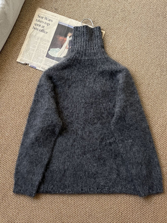 Womens High Neck Wool Sweater