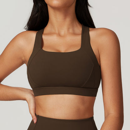 Womens High Support Yoga Sports Bra for Fitness Running