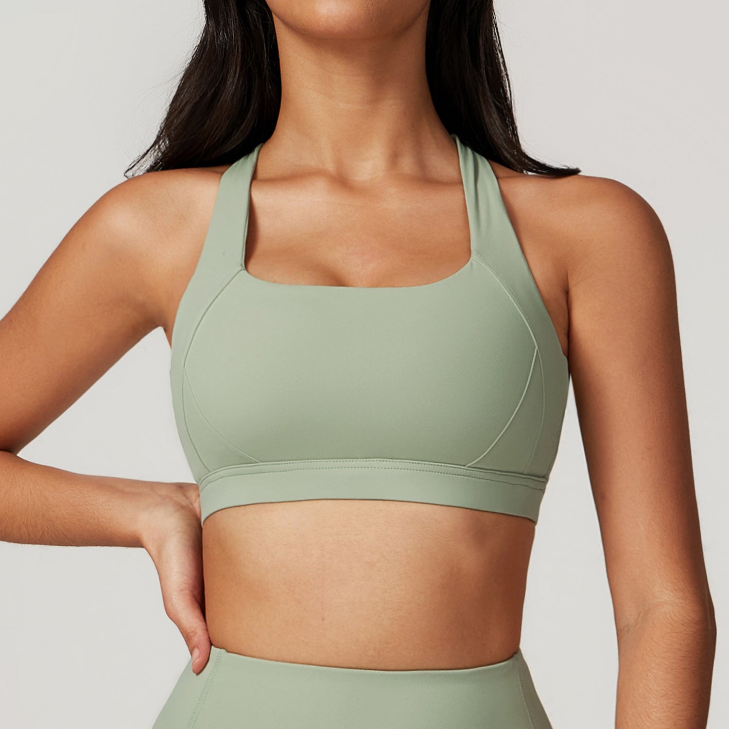 Womens High Support Yoga Sports Bra for Fitness Running