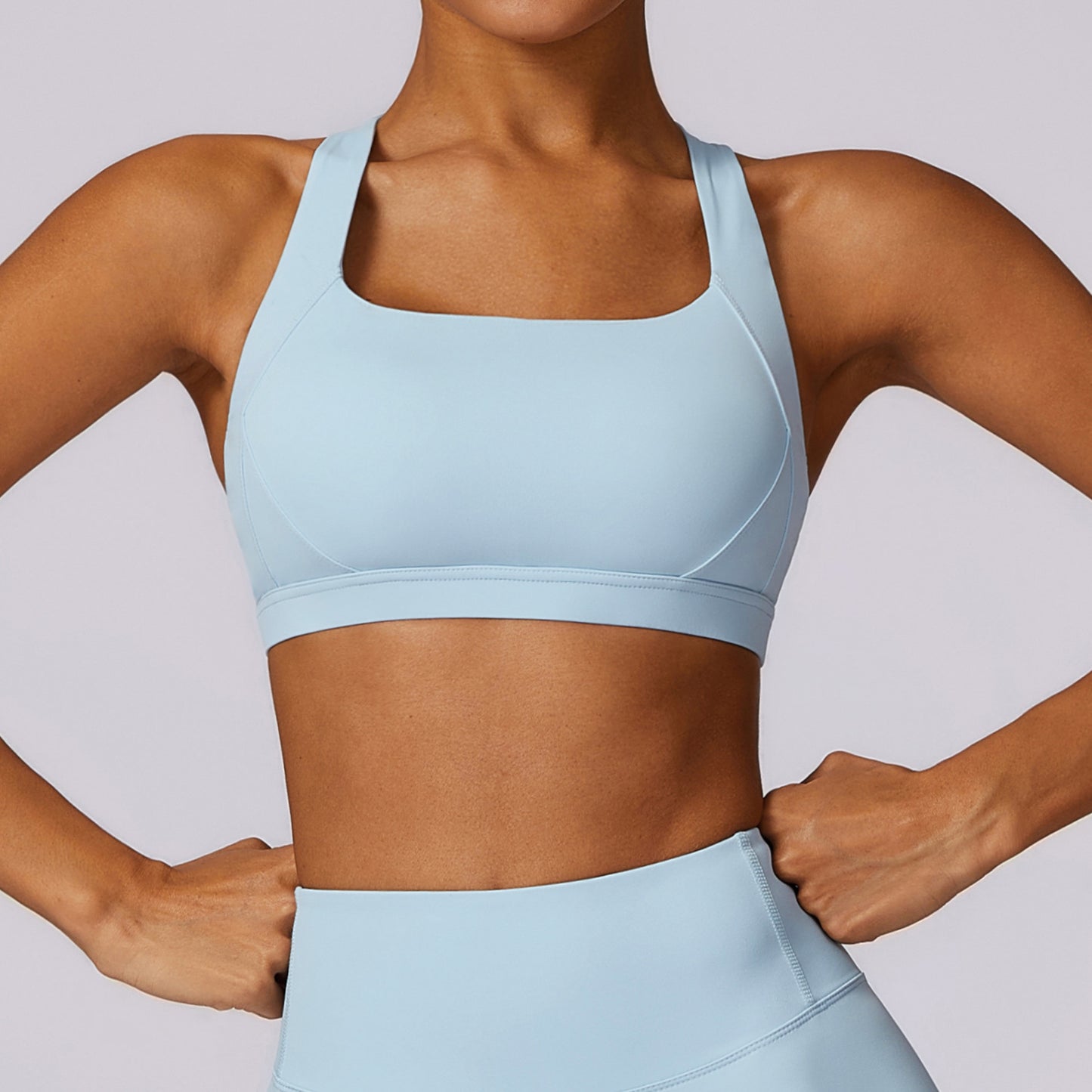 Womens High Support Yoga Sports Bra for Fitness Running