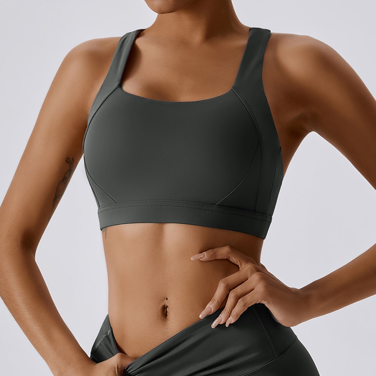 Womens High Support Yoga Sports Bra for Fitness Running