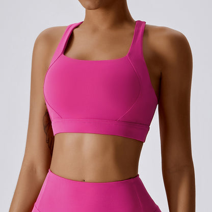 Womens High Support Yoga Sports Bra for Fitness Running