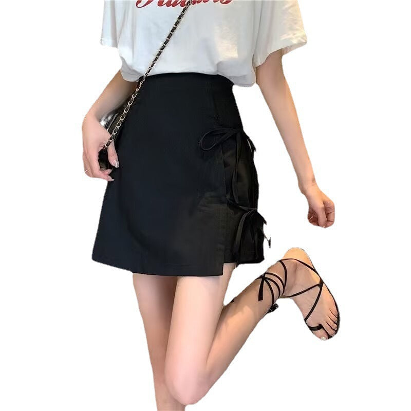 Womens High Waist A-Line Short Skirt