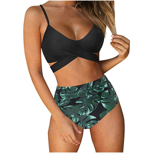 Womens High Waist Bikini Swimsuit