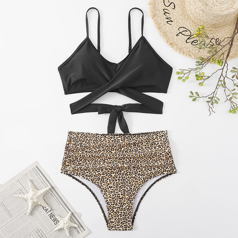 Womens High Waist Bikini Swimsuit