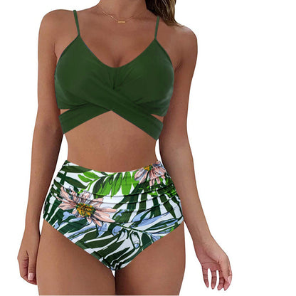 Womens High Waist Bikini Swimsuit