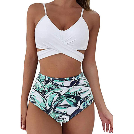 Womens High Waist Bikini Swimsuit