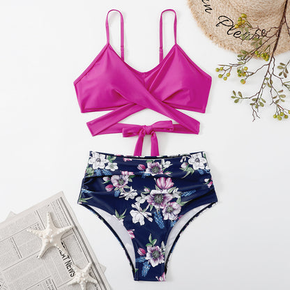 Womens High Waist Bikini Swimsuit