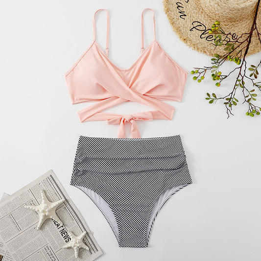 Womens High Waist Bikini Swimsuit