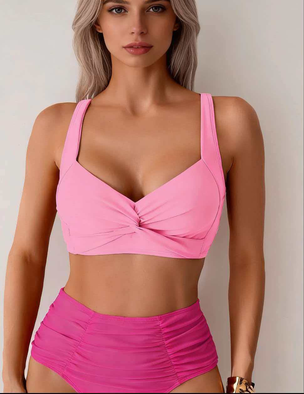 Womens High Waist Bikini Swimsuit