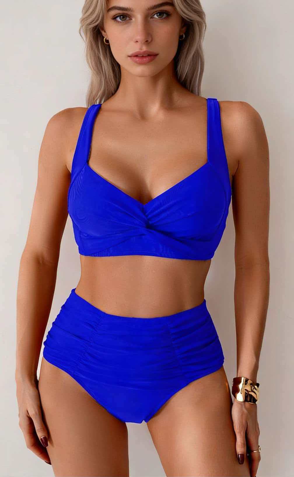 Womens High Waist Bikini Swimsuit