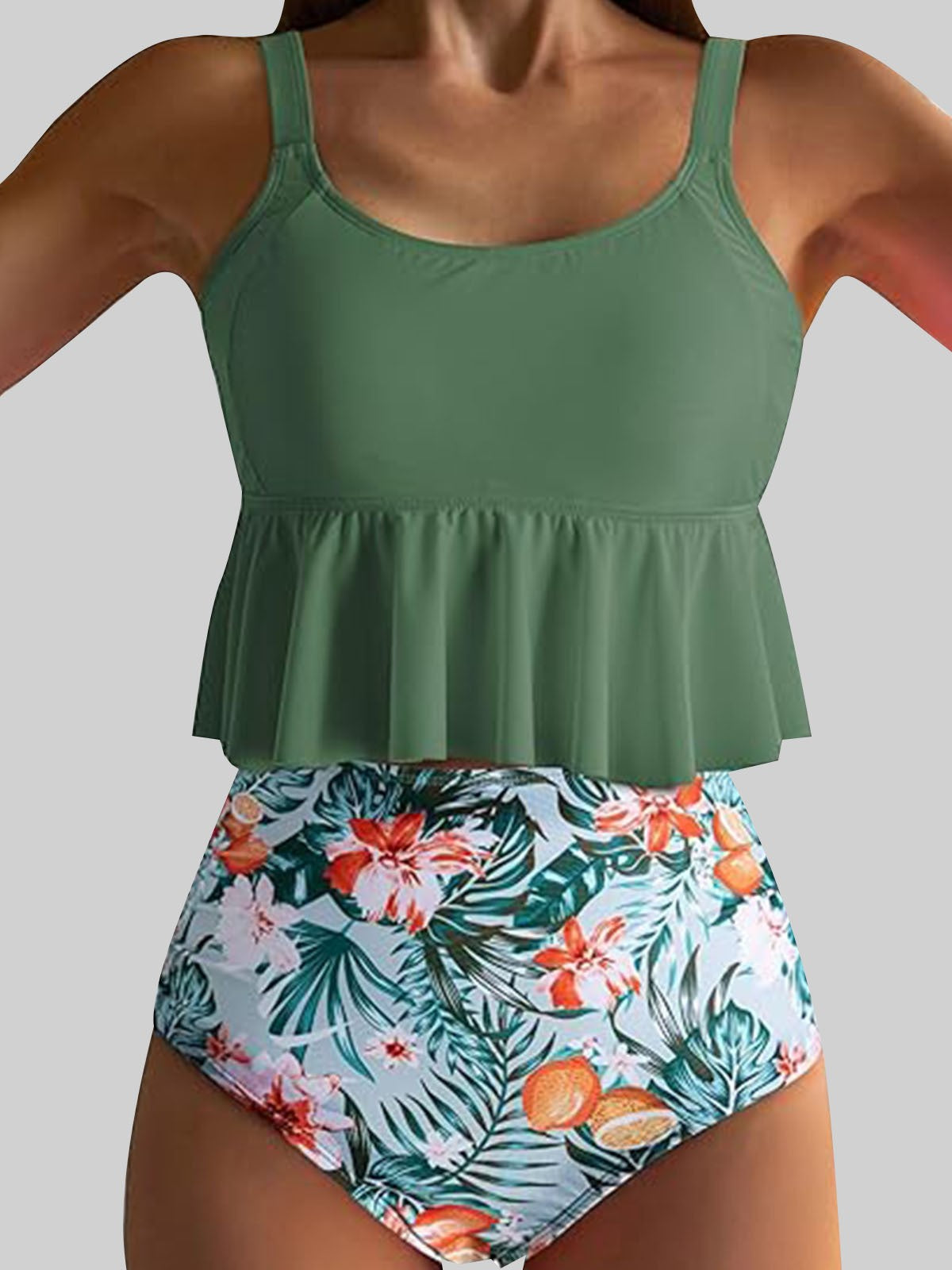 Womens High Waist Bikini Swimwear