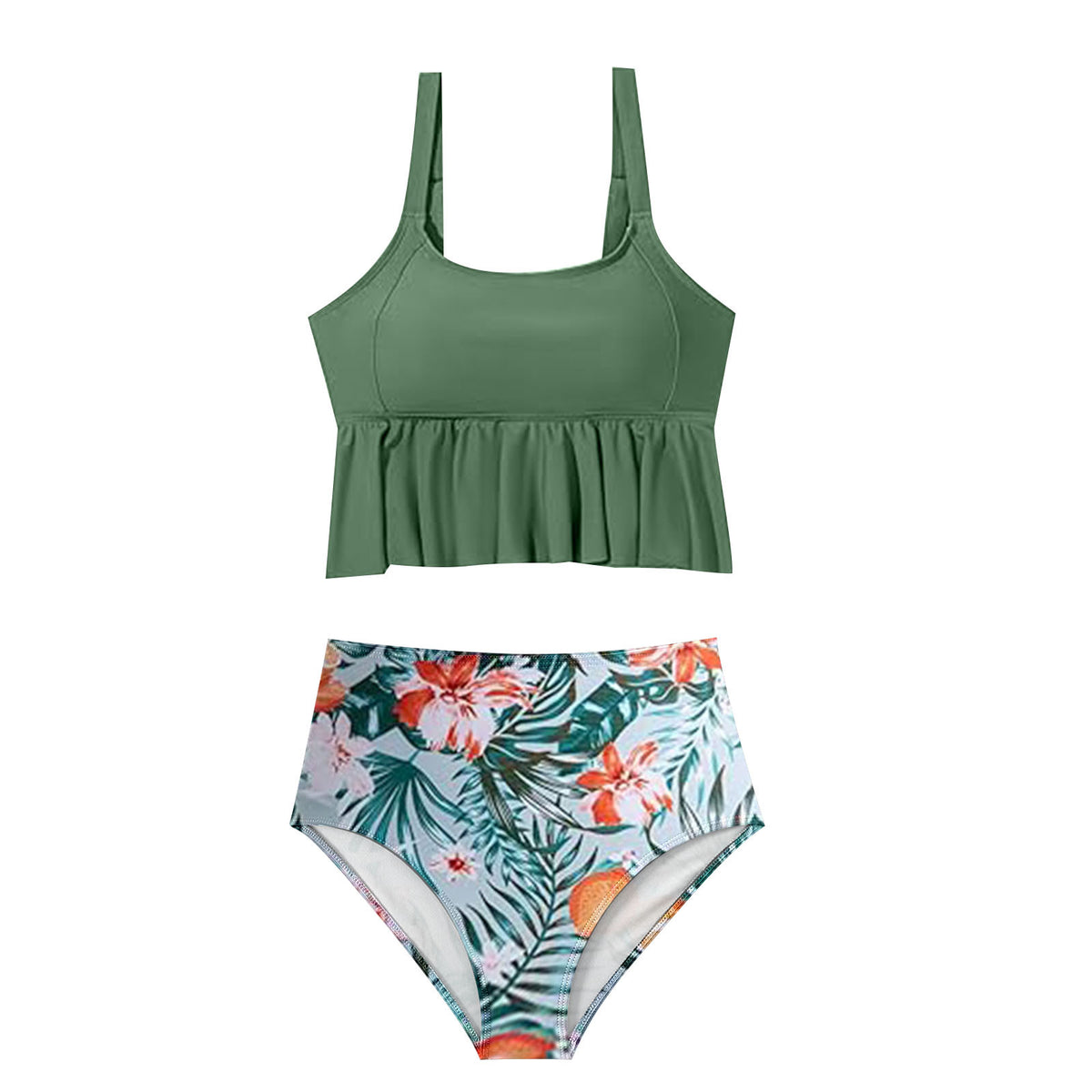 Womens High Waist Bikini Swimwear