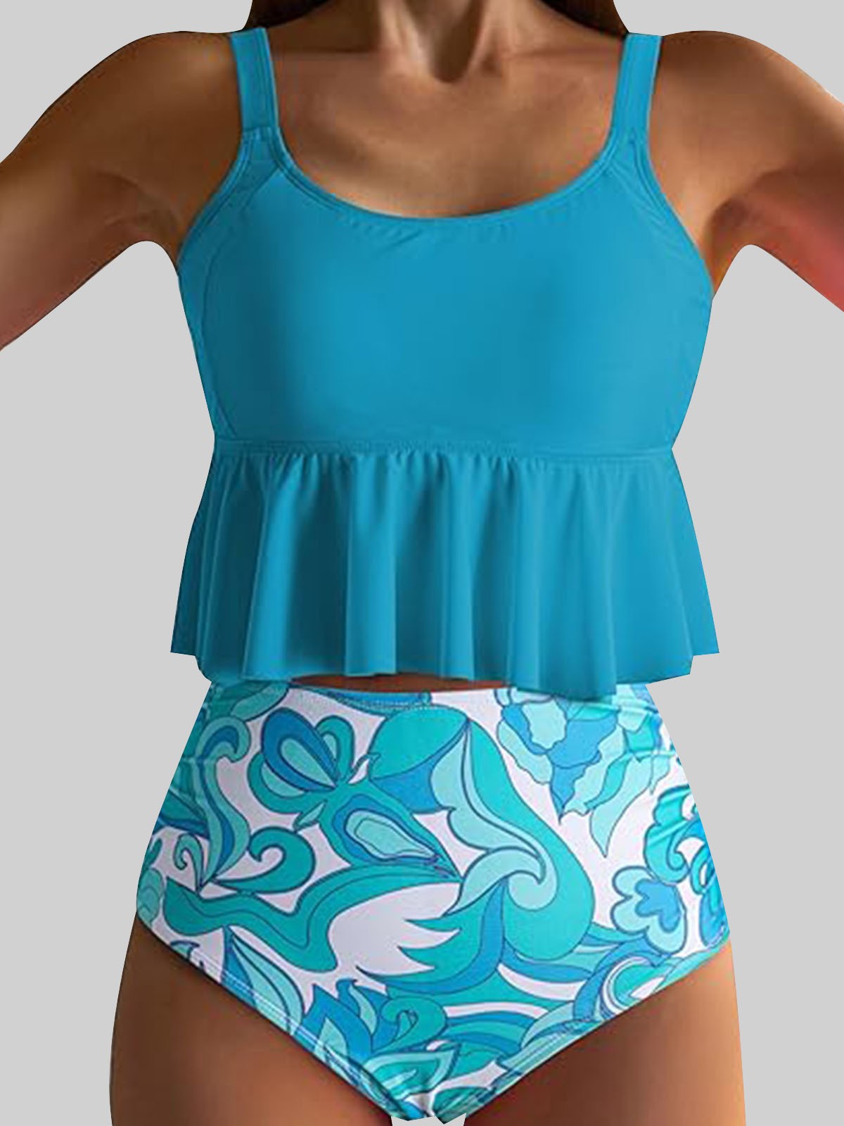 Womens High Waist Bikini Swimwear