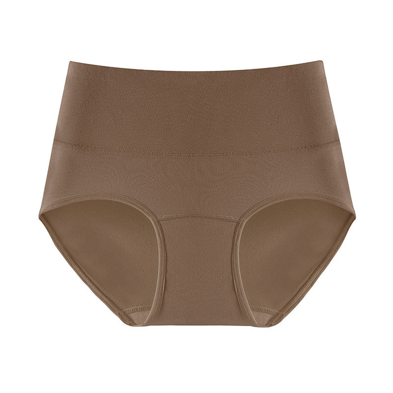 Womens High-Waist Cotton Underwear with Antibacterial Protection