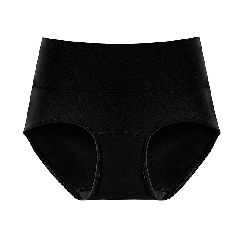 Womens High-Waist Cotton Underwear with Antibacterial Protection
