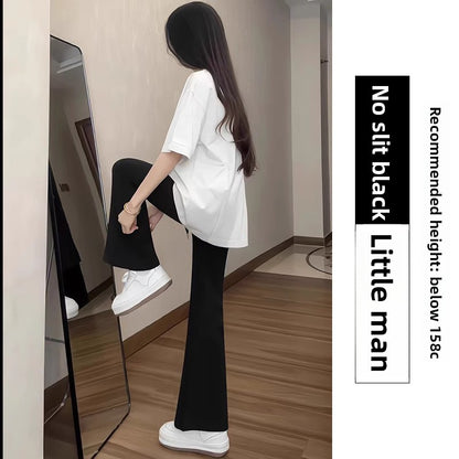 Womens High Waist Flared Casual Pants