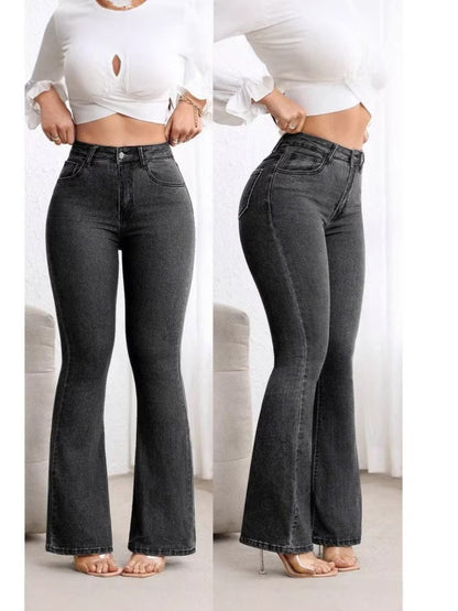 Womens High Waist Flared Pants