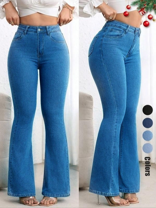 Womens High Waist Flared Pants