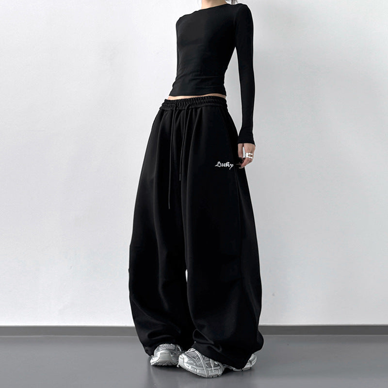 Womens High Waist Loose Casual Sweatpants