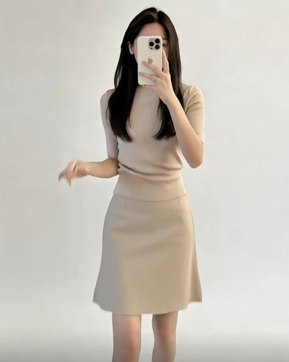 Womens High Waist Satin Pencil Skirt