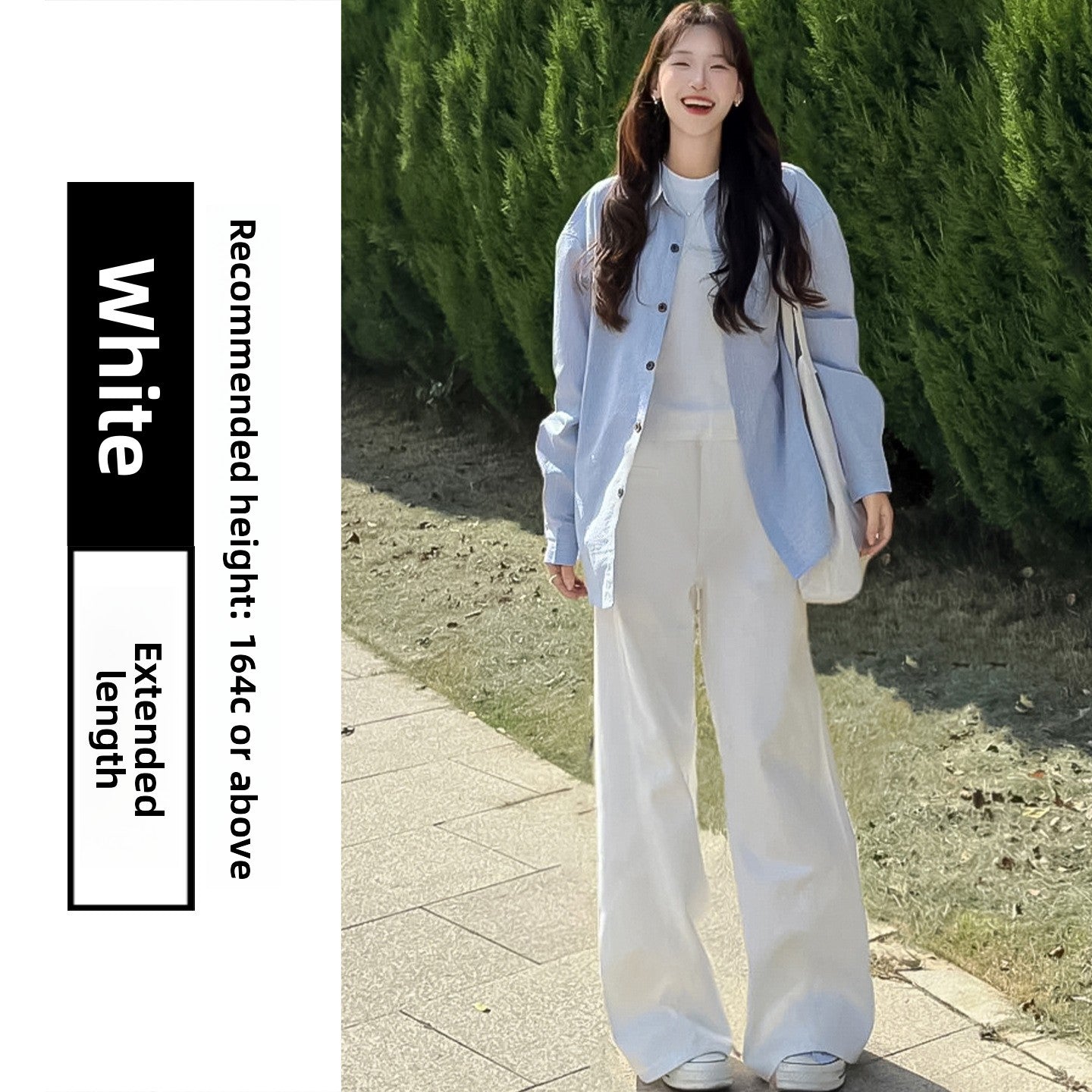 Womens High Waist Straight Leg Pants