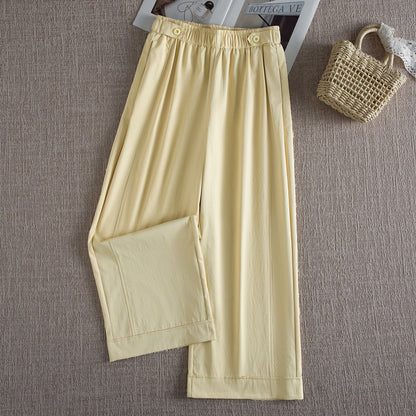 Womens High Waist Wide Leg Casual Pants