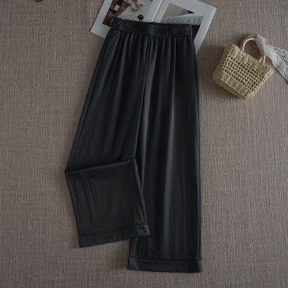 Womens High Waist Wide Leg Casual Pants