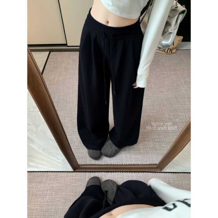 Womens High Waist Wide Leg Casual Pants