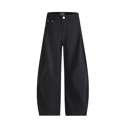 Womens High Waist Wide Leg Denim Pants