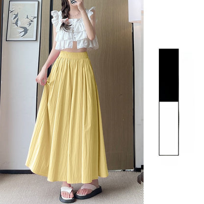 Womens High Waist Wide Leg Skirt Pants