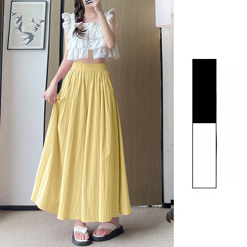 Womens High Waist Wide Leg Skirt Pants