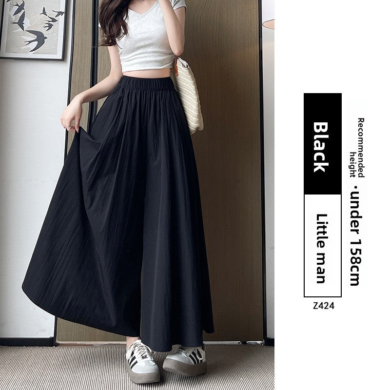 Womens High Waist Wide Leg Skirt Pants
