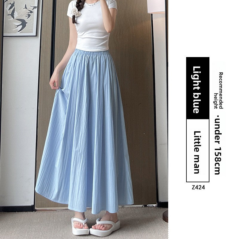 Womens High Waist Wide Leg Skirt Pants