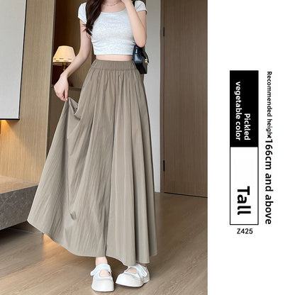 Womens High Waist Wide Leg Skirt Pants