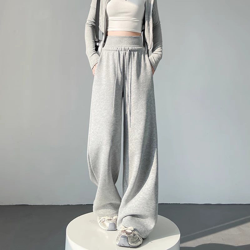 Womens High Waist Wide Leg Sweatpants