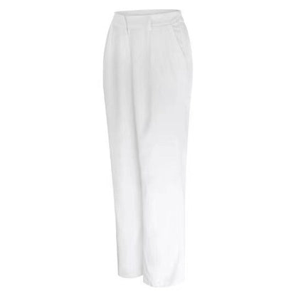 Womens High Waist Wide Leg Trousers