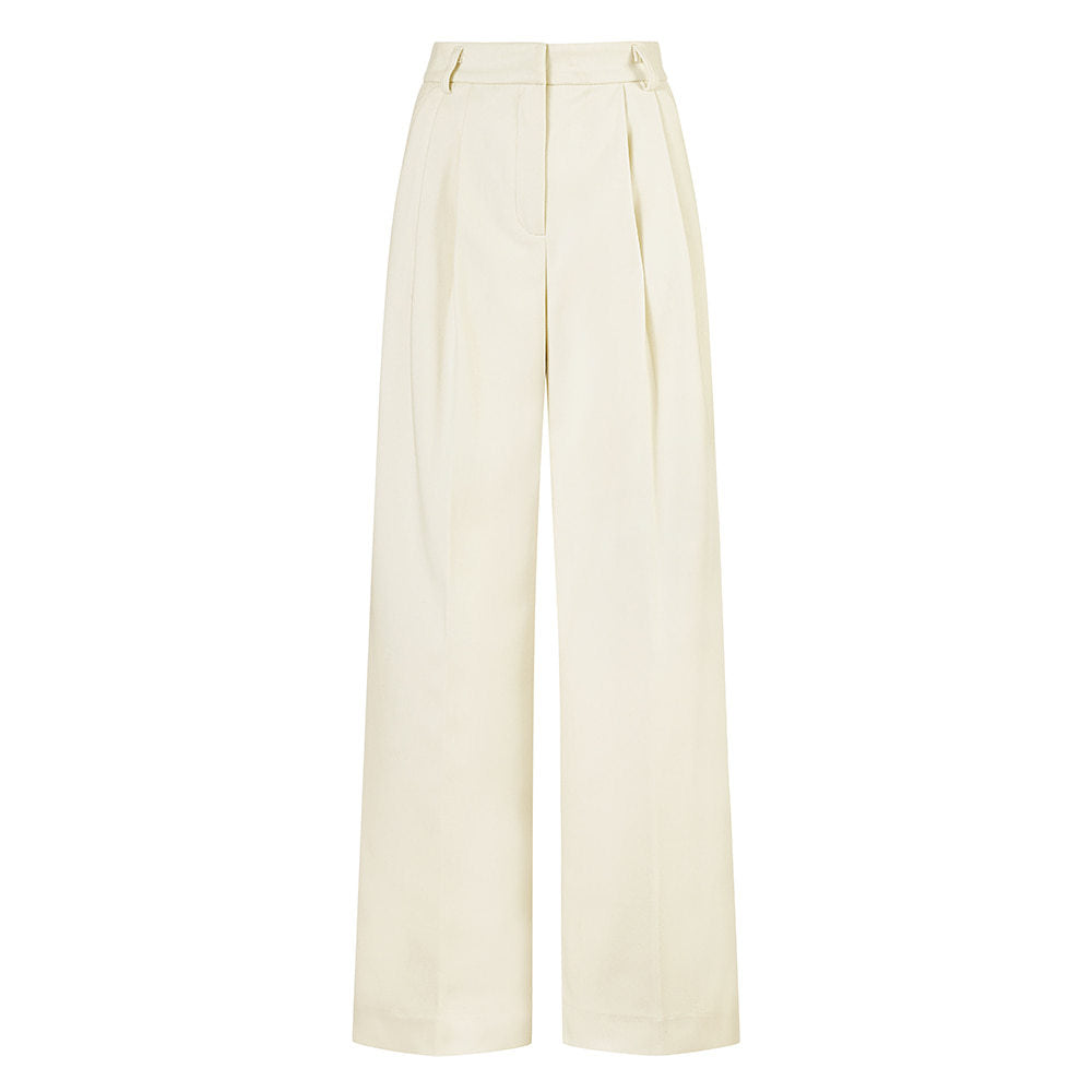 Womens High Waist Wide Leg Trousers