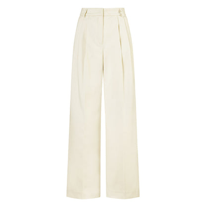 Womens High Waist Wide Leg Trousers