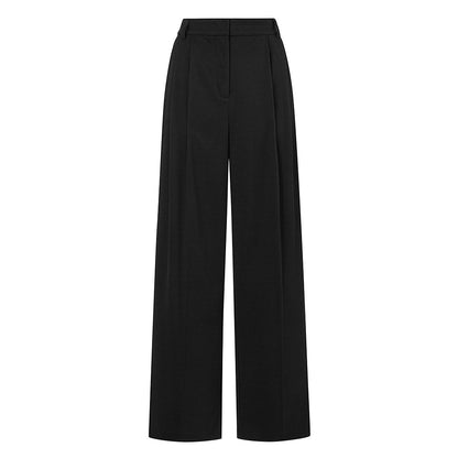 Womens High Waist Wide Leg Trousers