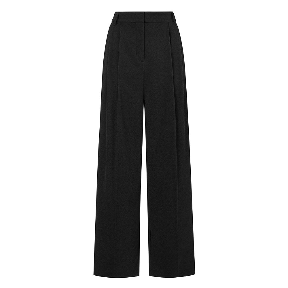 Womens High Waist Wide Leg Trousers