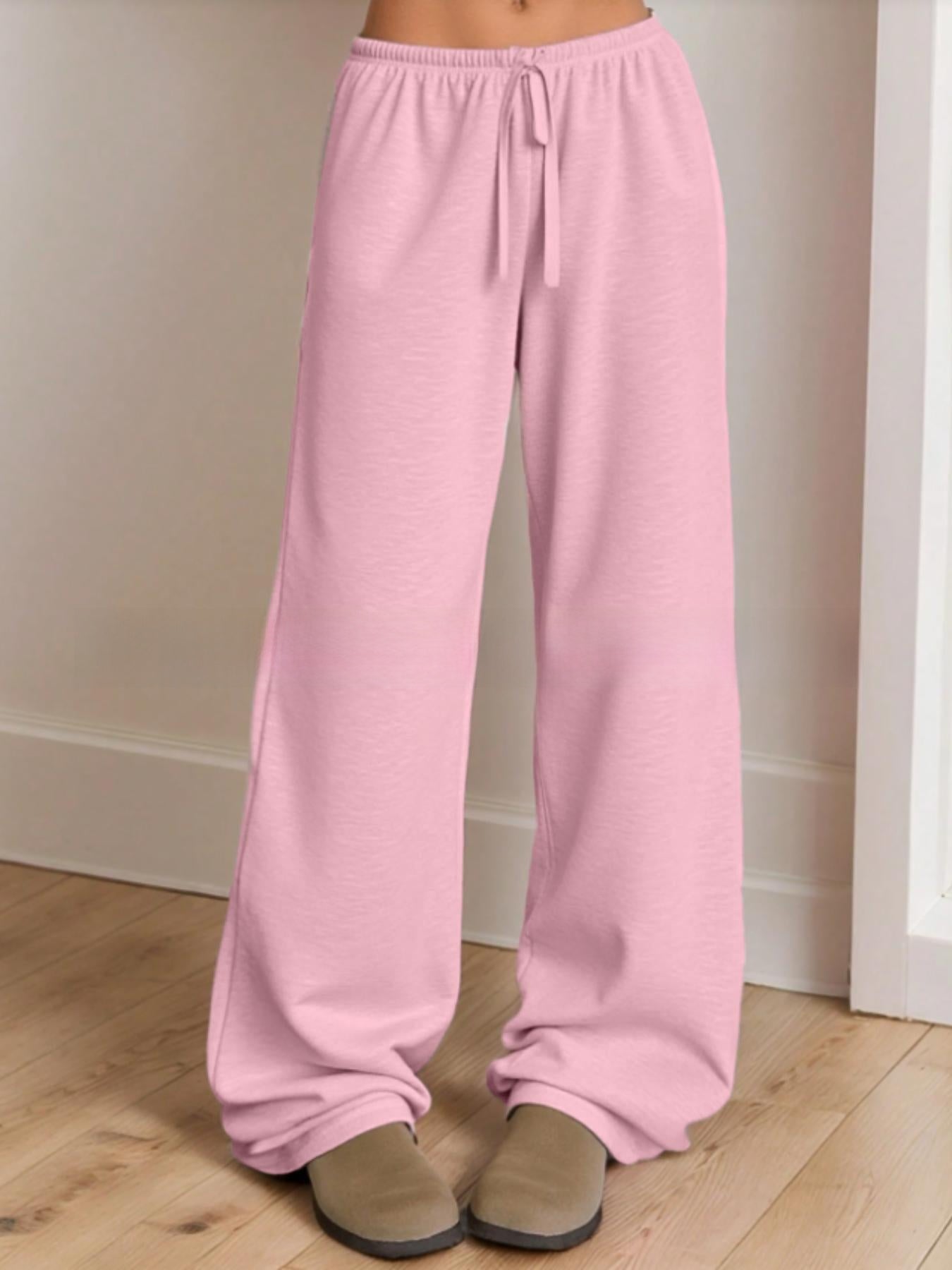 Womens High Waist Wide Leg Yoga Pants with Pockets
