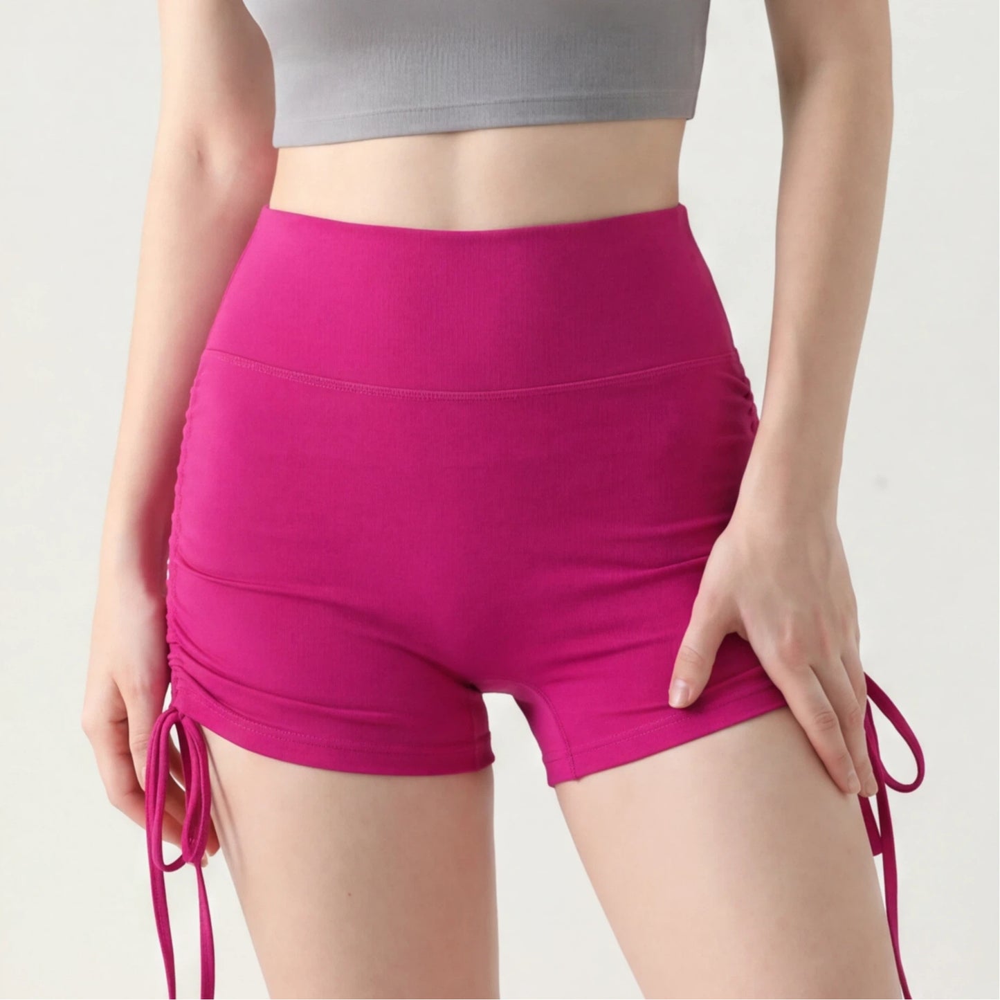 Womens High Waist Yoga Fitness Shorts