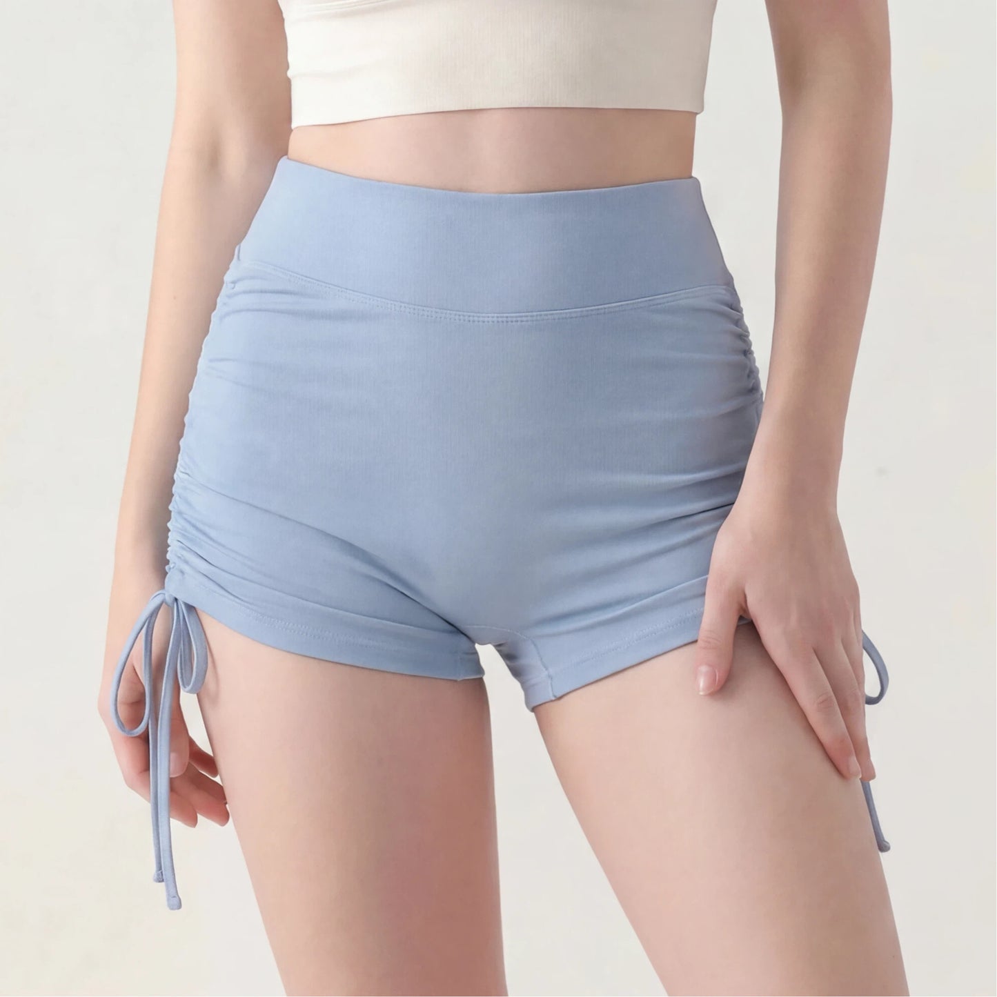 Womens High Waist Yoga Fitness Shorts
