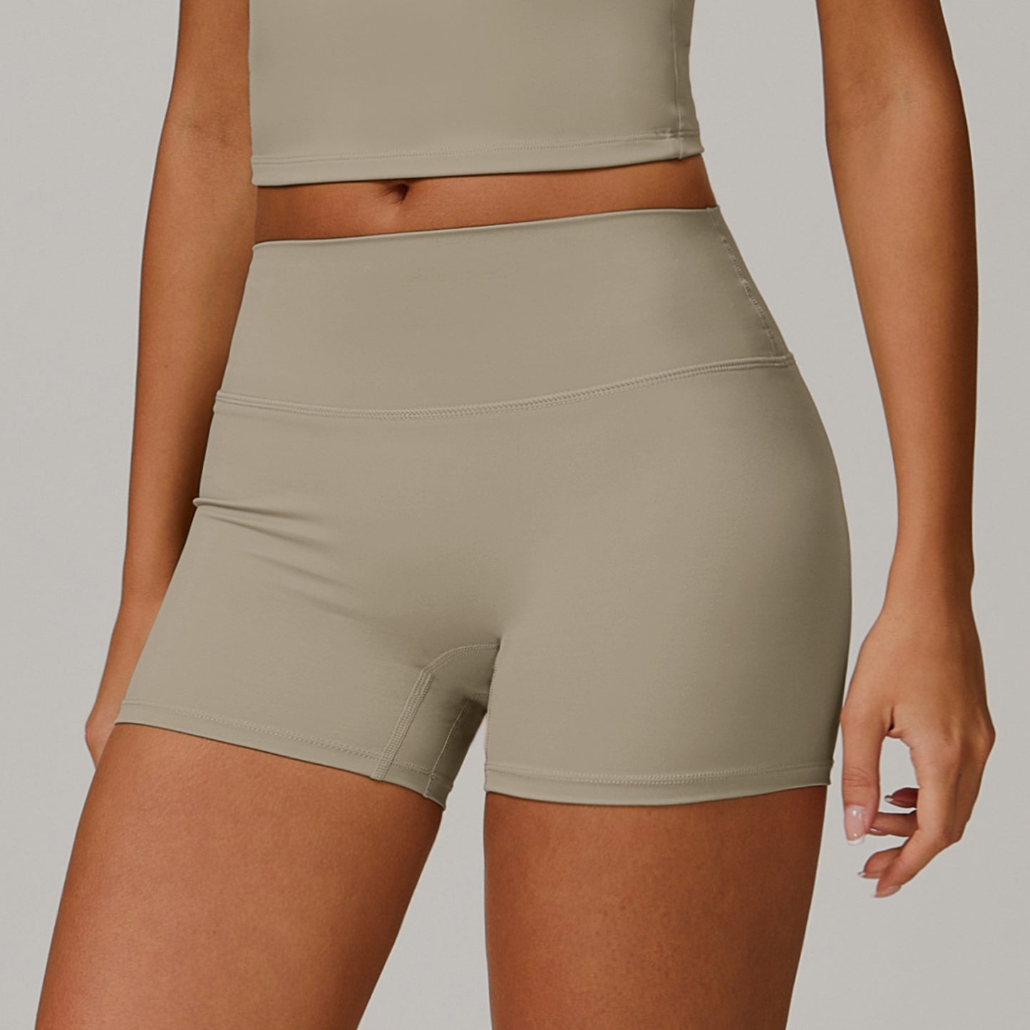 Womens High Waist Yoga Fitness Shorts