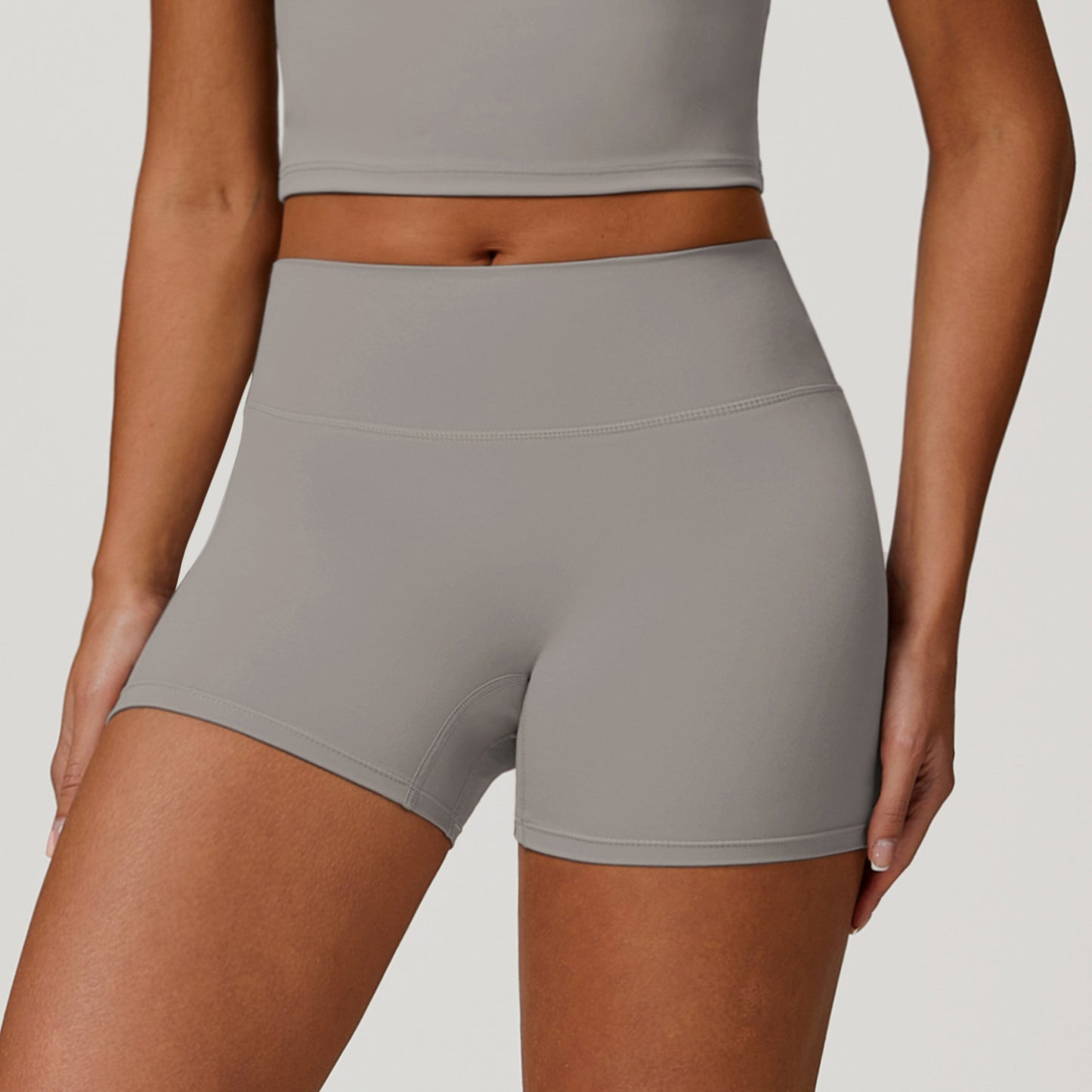 Womens High Waist Yoga Fitness Shorts